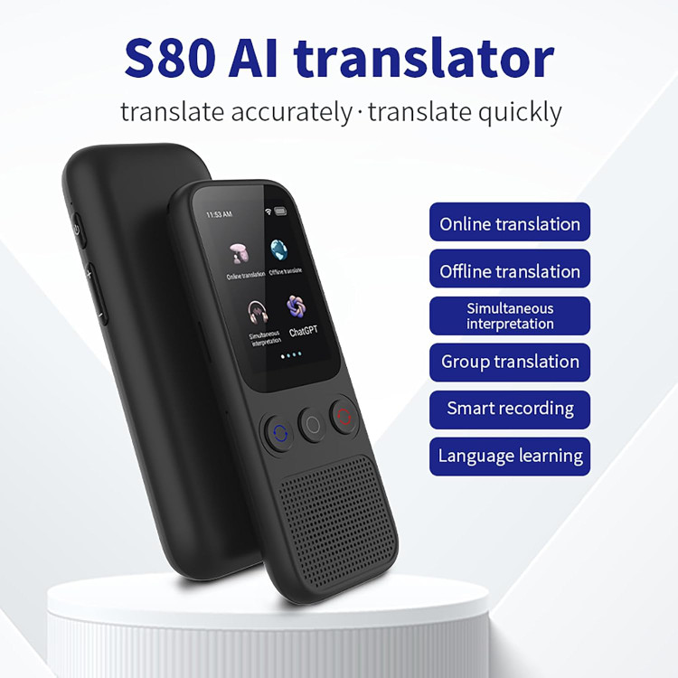 مترجم هوشمند AI Transiator S80